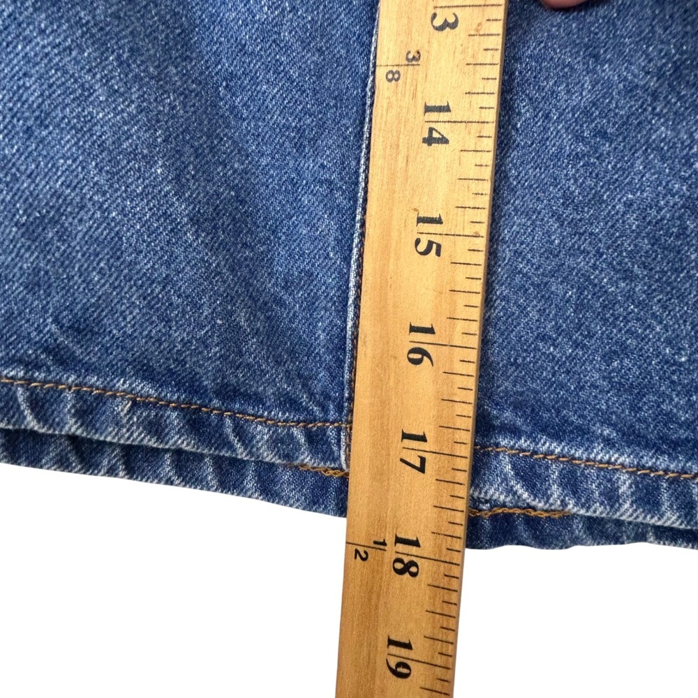Scotch & Soda Denim Skirt Womens Small Blue Paperbag Waist Button Front Mini - Picture 6 of 9